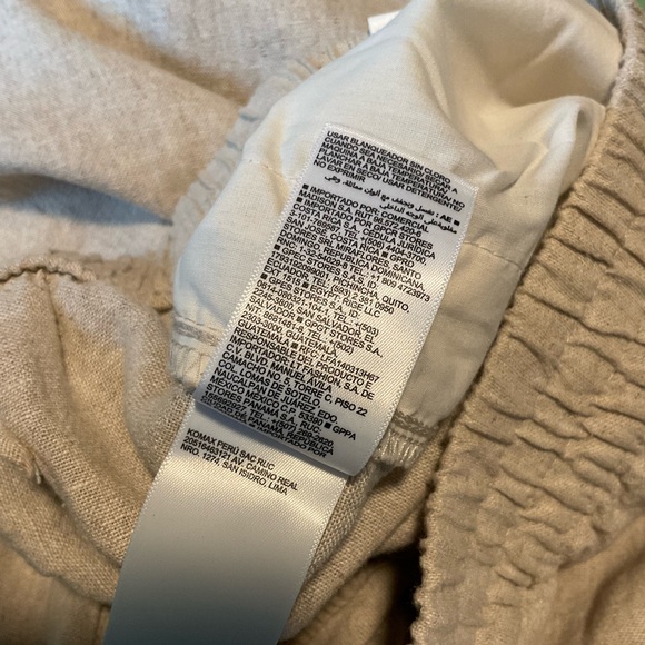 Old navy linen blend wide leg pant - Picture 4 of 6